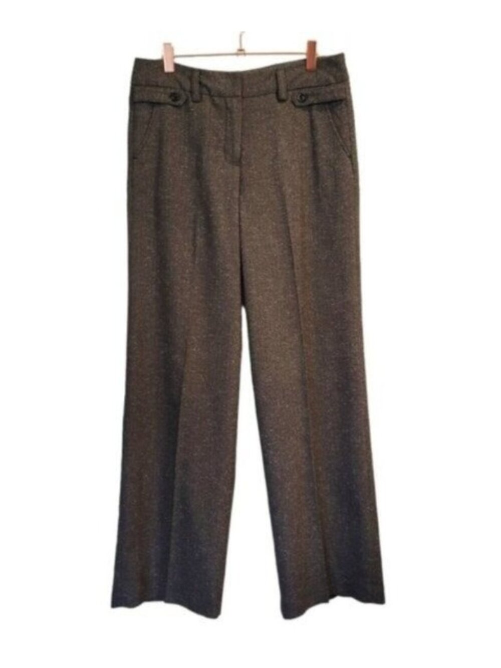 Sandro | Wide Leg Pleated Front Dress Trouser Pants Gray